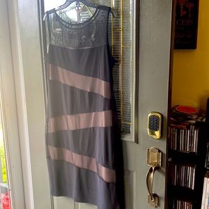 Black and Tan lined R& M Richard’s Dress